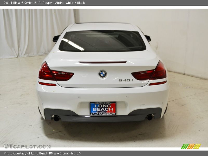 Alpine White / Black 2014 BMW 6 Series 640i Coupe