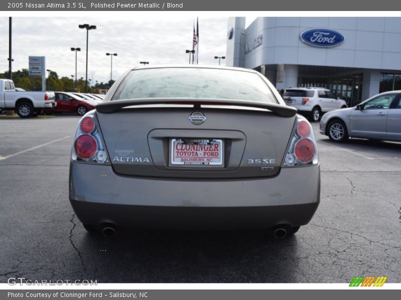 Polished Pewter Metallic / Blond 2005 Nissan Altima 3.5 SL