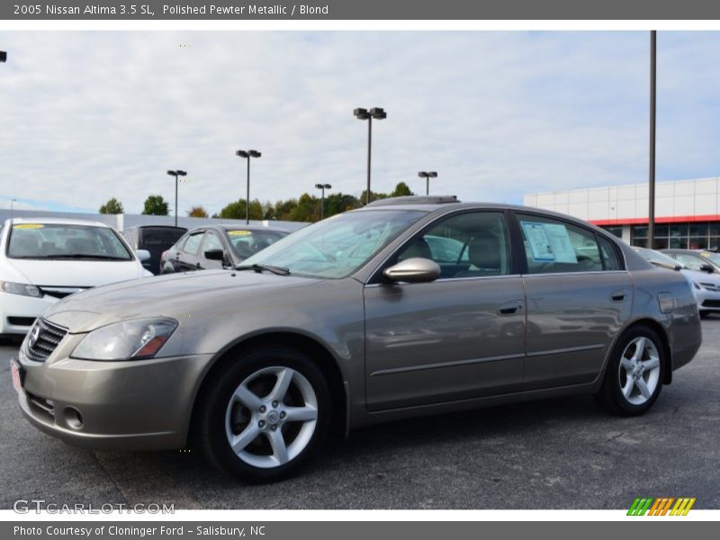 Polished Pewter Metallic / Blond 2005 Nissan Altima 3.5 SL