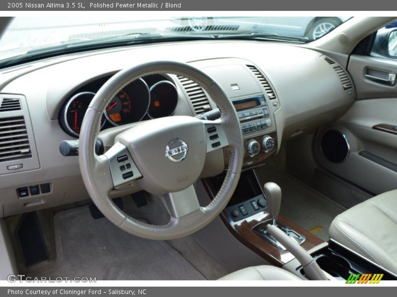 Polished Pewter Metallic / Blond 2005 Nissan Altima 3.5 SL
