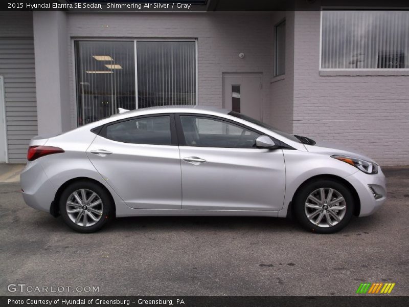 Shimmering Air Silver / Gray 2015 Hyundai Elantra SE Sedan