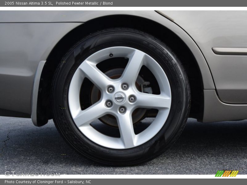 Polished Pewter Metallic / Blond 2005 Nissan Altima 3.5 SL