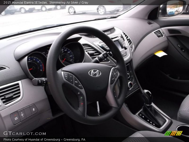 Shimmering Air Silver / Gray 2015 Hyundai Elantra SE Sedan