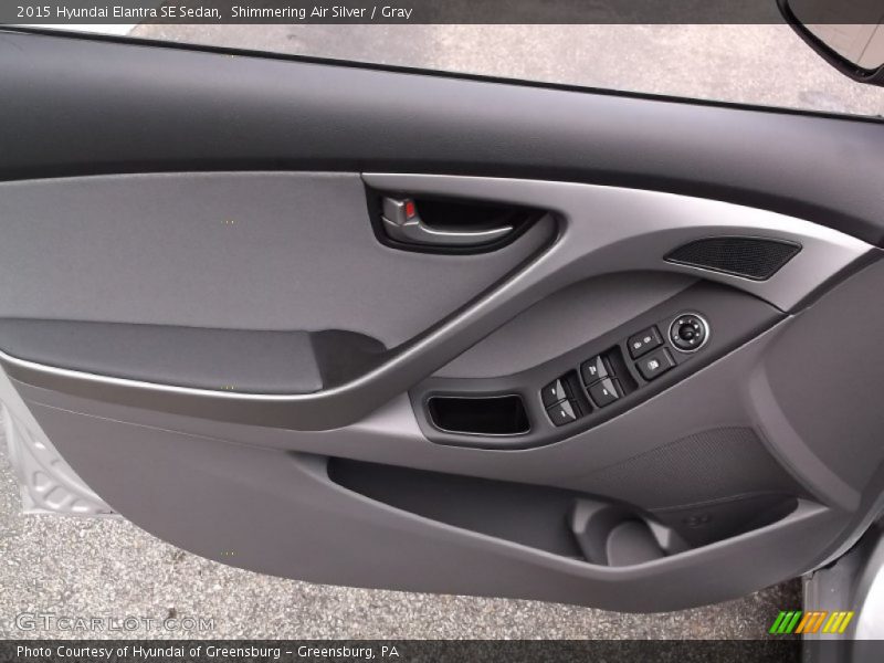 Shimmering Air Silver / Gray 2015 Hyundai Elantra SE Sedan