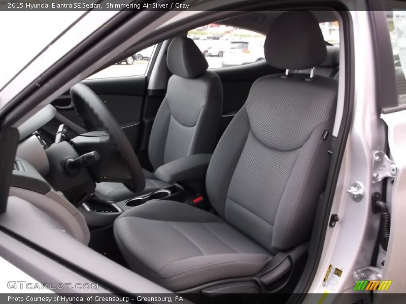 Shimmering Air Silver / Gray 2015 Hyundai Elantra SE Sedan