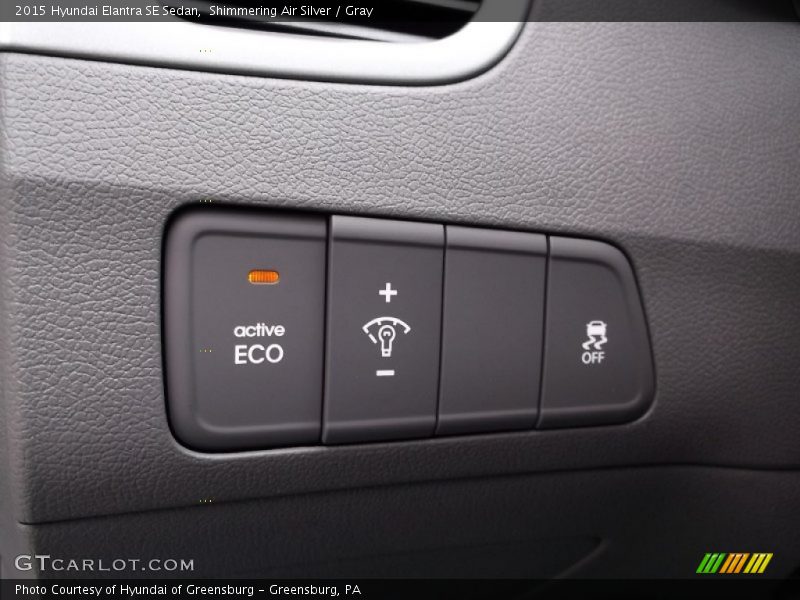 Shimmering Air Silver / Gray 2015 Hyundai Elantra SE Sedan