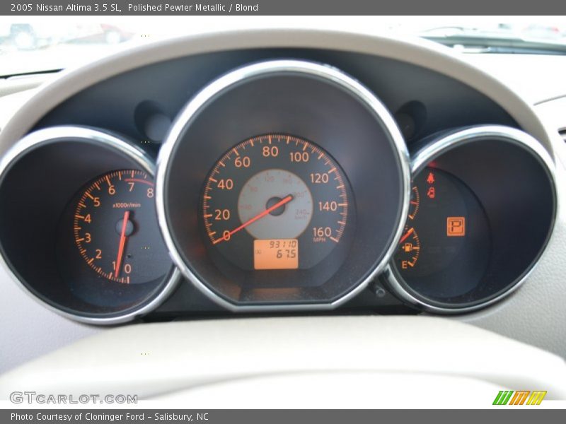 Polished Pewter Metallic / Blond 2005 Nissan Altima 3.5 SL