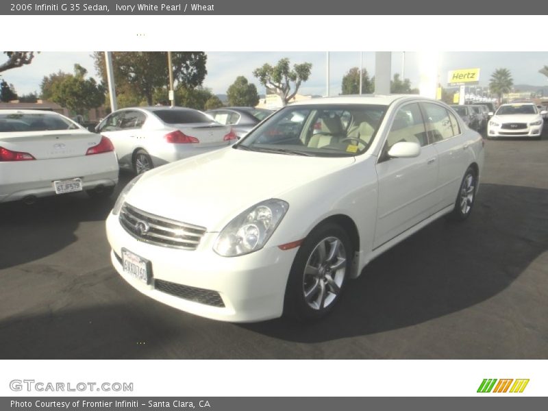 Ivory White Pearl / Wheat 2006 Infiniti G 35 Sedan