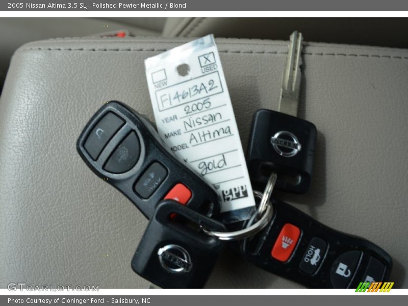 Polished Pewter Metallic / Blond 2005 Nissan Altima 3.5 SL