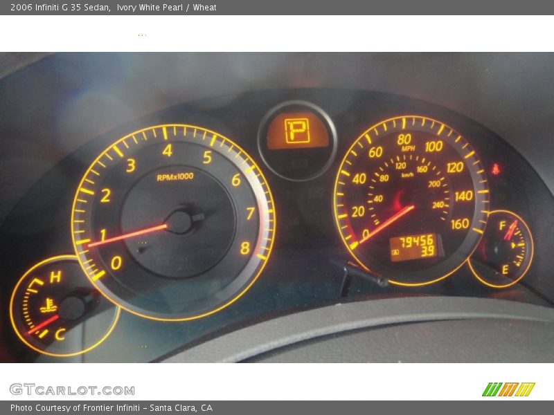 Ivory White Pearl / Wheat 2006 Infiniti G 35 Sedan