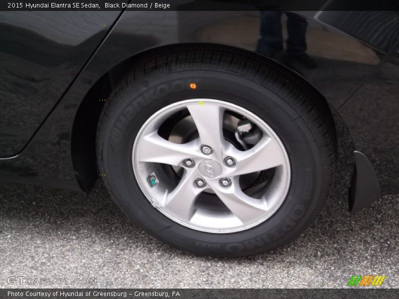Black Diamond / Beige 2015 Hyundai Elantra SE Sedan