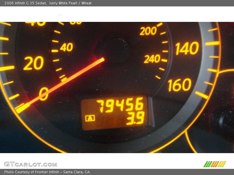 Ivory White Pearl / Wheat 2006 Infiniti G 35 Sedan