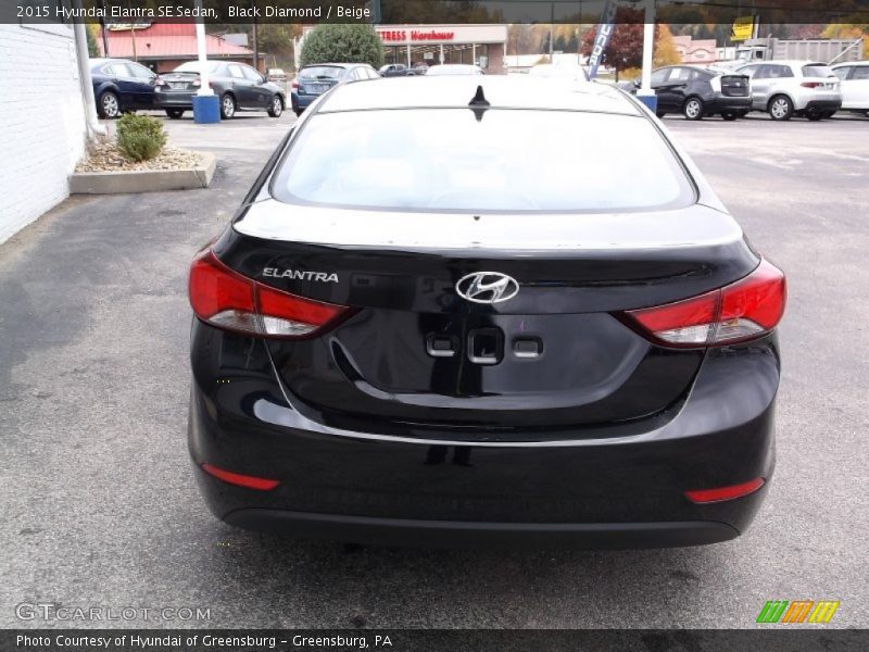 Black Diamond / Beige 2015 Hyundai Elantra SE Sedan