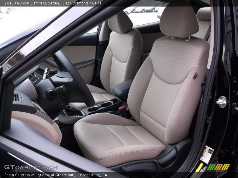 Black Diamond / Beige 2015 Hyundai Elantra SE Sedan