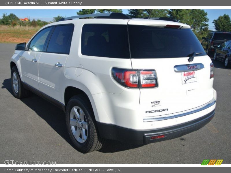 Summit White / Ebony 2015 GMC Acadia SLE