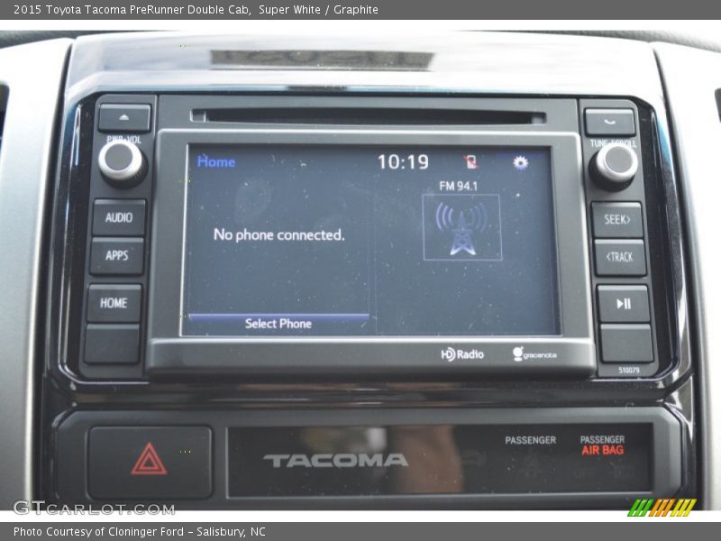 Super White / Graphite 2015 Toyota Tacoma PreRunner Double Cab