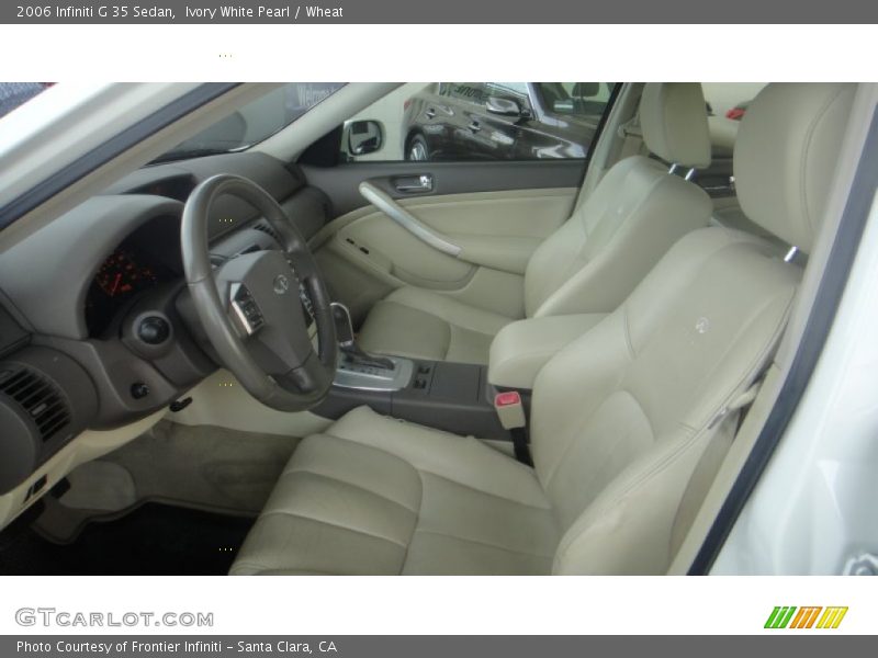 Ivory White Pearl / Wheat 2006 Infiniti G 35 Sedan