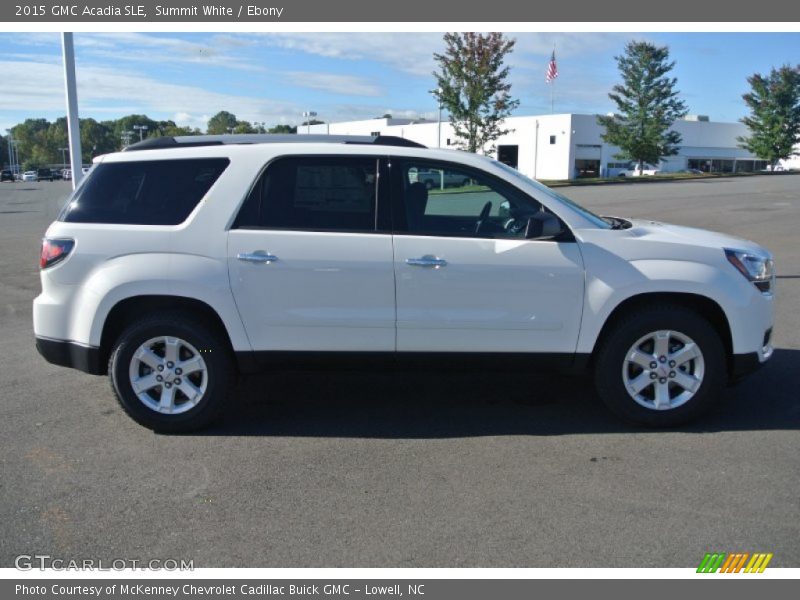 Summit White / Ebony 2015 GMC Acadia SLE