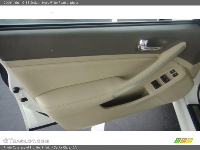 Ivory White Pearl / Wheat 2006 Infiniti G 35 Sedan