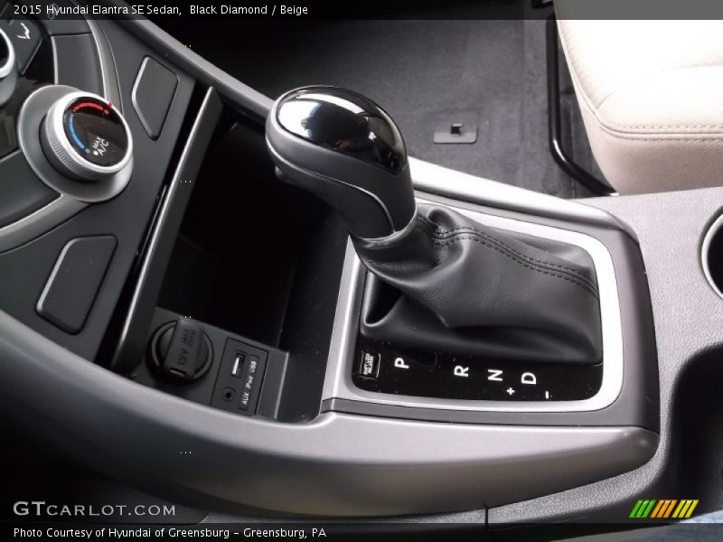 Black Diamond / Beige 2015 Hyundai Elantra SE Sedan