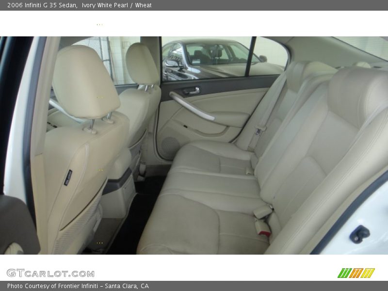 Ivory White Pearl / Wheat 2006 Infiniti G 35 Sedan