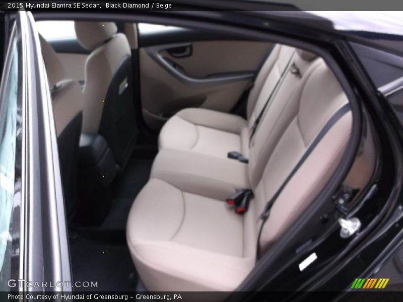 Black Diamond / Beige 2015 Hyundai Elantra SE Sedan