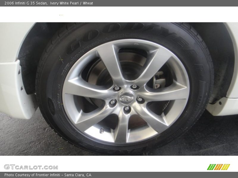 Ivory White Pearl / Wheat 2006 Infiniti G 35 Sedan