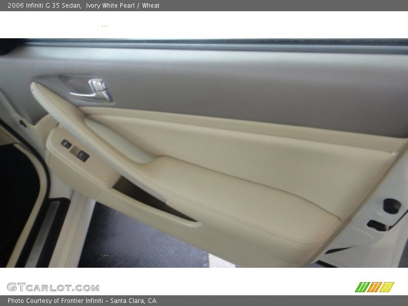 Ivory White Pearl / Wheat 2006 Infiniti G 35 Sedan