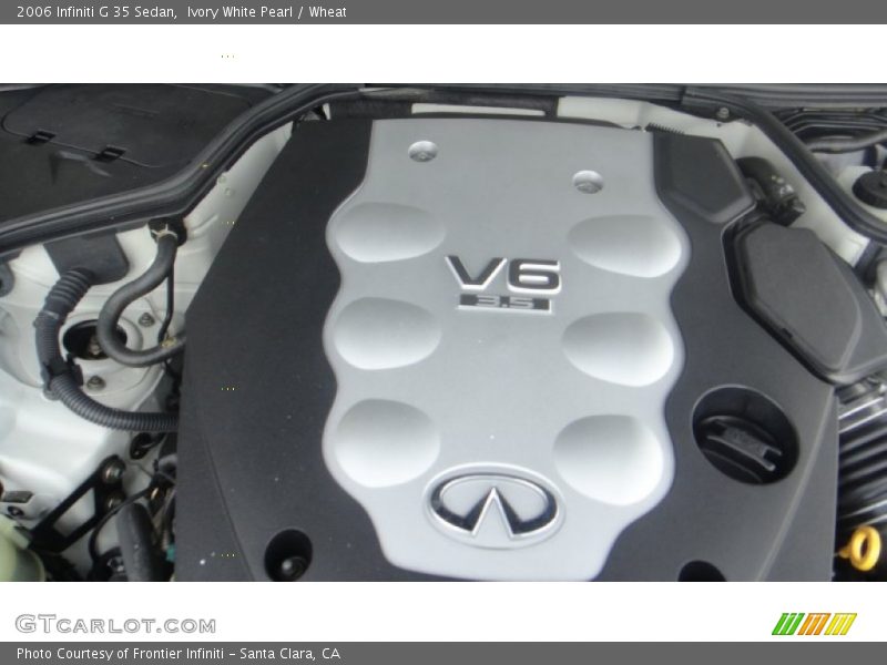 Ivory White Pearl / Wheat 2006 Infiniti G 35 Sedan