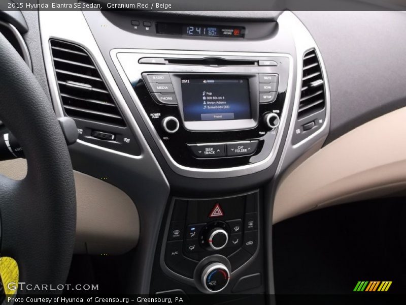 Geranium Red / Beige 2015 Hyundai Elantra SE Sedan