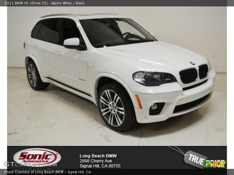 Alpine White / Black 2011 BMW X5 xDrive 35i
