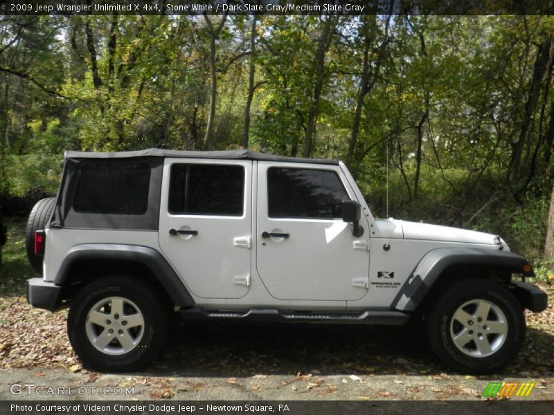 Stone White / Dark Slate Gray/Medium Slate Gray 2009 Jeep Wrangler Unlimited X 4x4