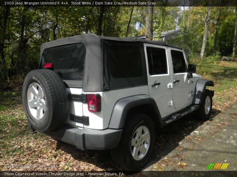 Stone White / Dark Slate Gray/Medium Slate Gray 2009 Jeep Wrangler Unlimited X 4x4