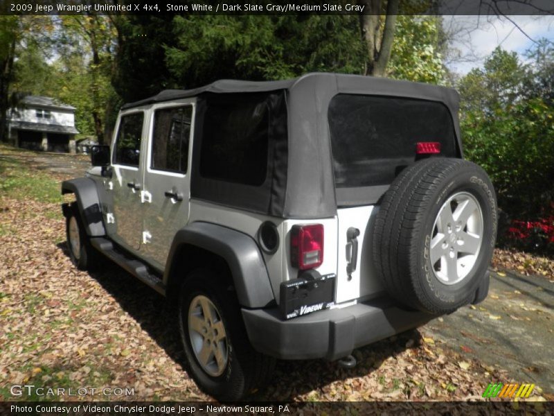 Stone White / Dark Slate Gray/Medium Slate Gray 2009 Jeep Wrangler Unlimited X 4x4