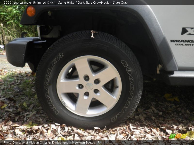 Stone White / Dark Slate Gray/Medium Slate Gray 2009 Jeep Wrangler Unlimited X 4x4