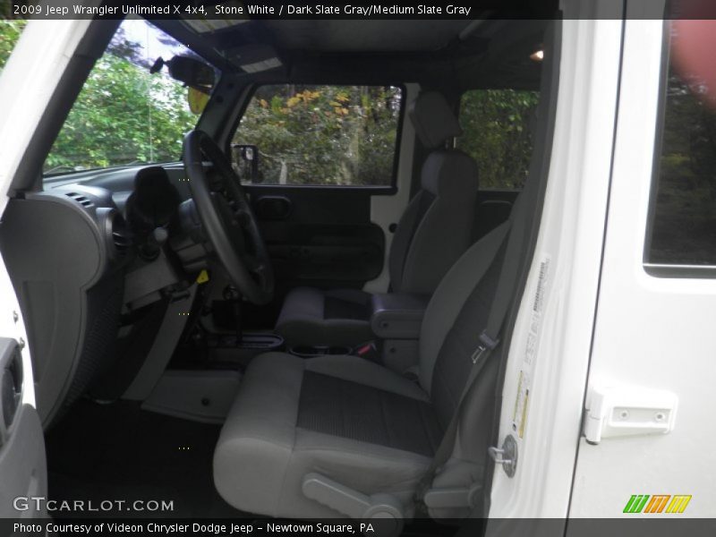 Stone White / Dark Slate Gray/Medium Slate Gray 2009 Jeep Wrangler Unlimited X 4x4