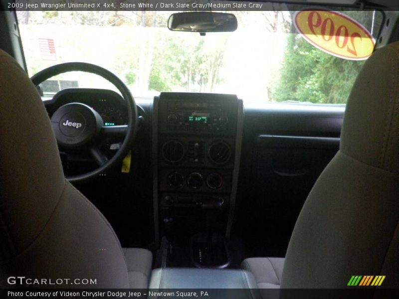 Stone White / Dark Slate Gray/Medium Slate Gray 2009 Jeep Wrangler Unlimited X 4x4