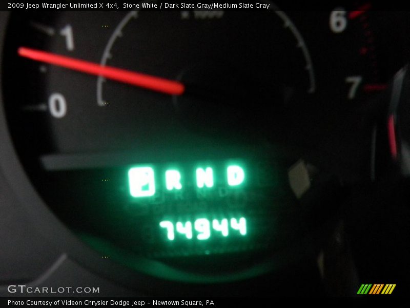 Stone White / Dark Slate Gray/Medium Slate Gray 2009 Jeep Wrangler Unlimited X 4x4