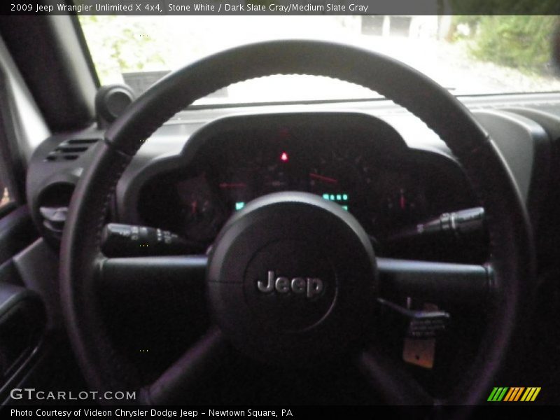 Stone White / Dark Slate Gray/Medium Slate Gray 2009 Jeep Wrangler Unlimited X 4x4
