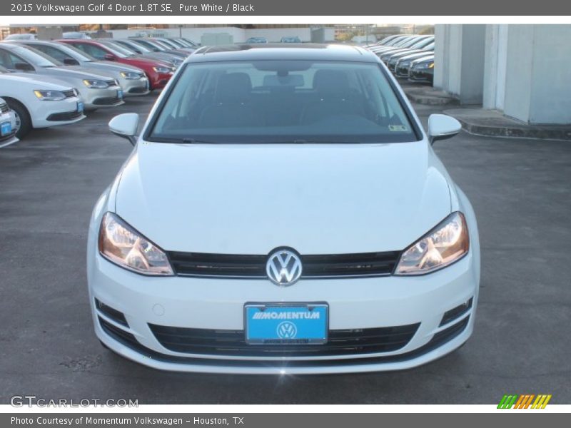 Pure White / Black 2015 Volkswagen Golf 4 Door 1.8T SE