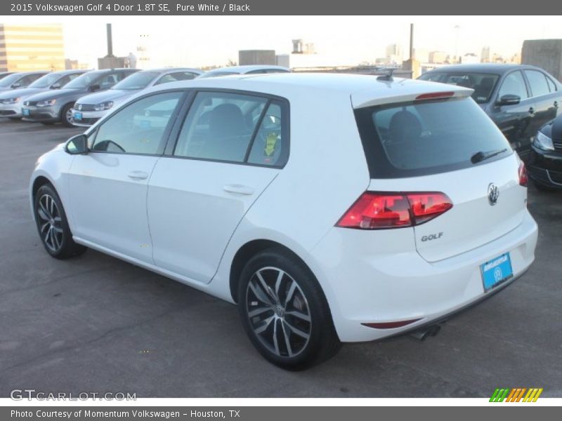 Pure White / Black 2015 Volkswagen Golf 4 Door 1.8T SE