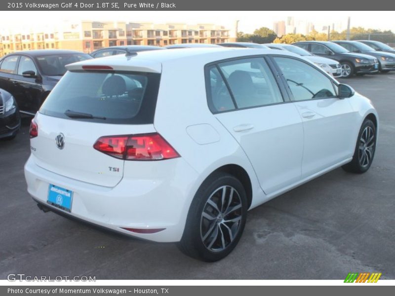 Pure White / Black 2015 Volkswagen Golf 4 Door 1.8T SE