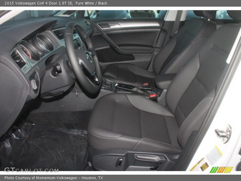 Pure White / Black 2015 Volkswagen Golf 4 Door 1.8T SE