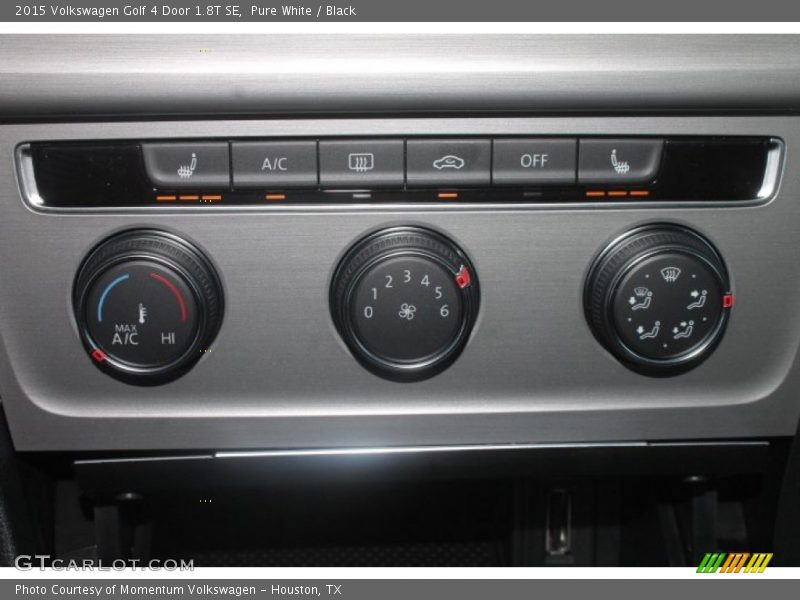 Pure White / Black 2015 Volkswagen Golf 4 Door 1.8T SE