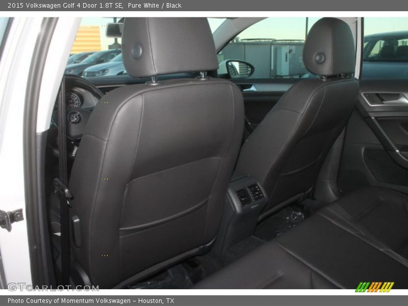 Pure White / Black 2015 Volkswagen Golf 4 Door 1.8T SE