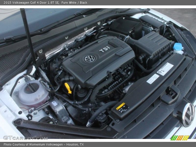 Pure White / Black 2015 Volkswagen Golf 4 Door 1.8T SE