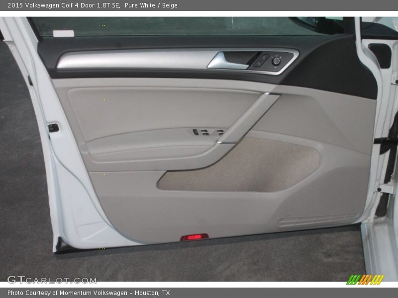 Pure White / Beige 2015 Volkswagen Golf 4 Door 1.8T SE