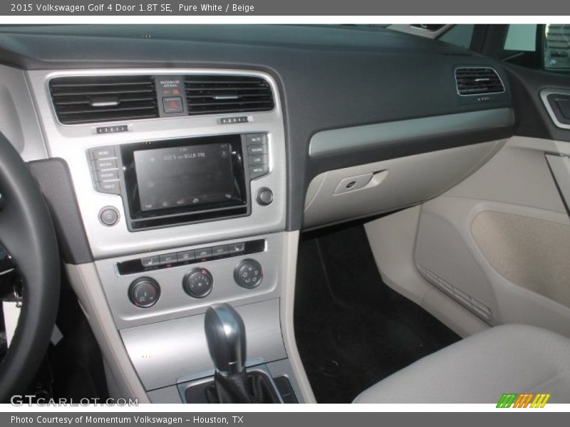 Pure White / Beige 2015 Volkswagen Golf 4 Door 1.8T SE
