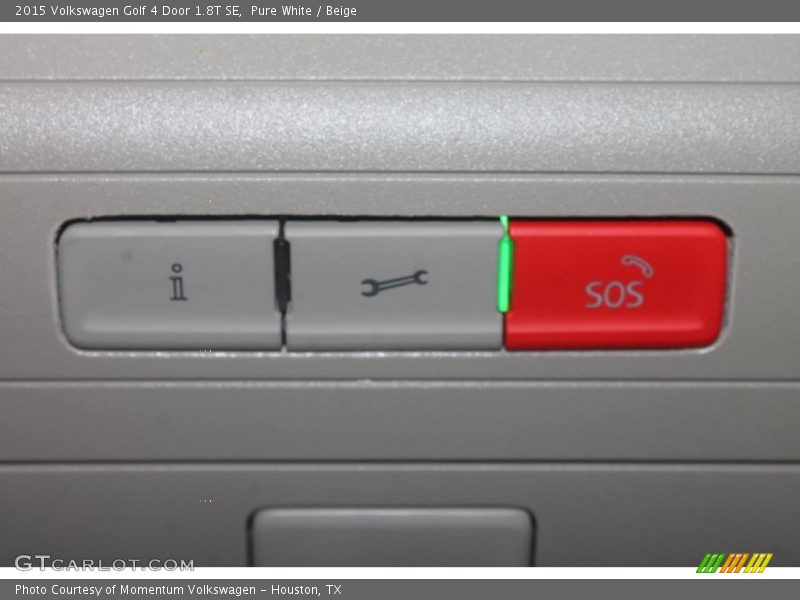 Pure White / Beige 2015 Volkswagen Golf 4 Door 1.8T SE