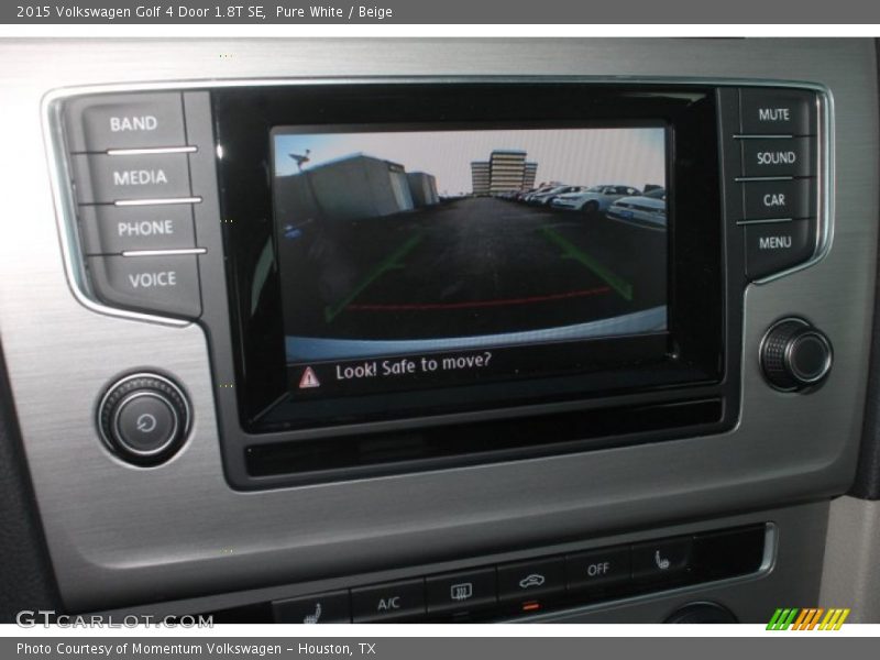 Pure White / Beige 2015 Volkswagen Golf 4 Door 1.8T SE